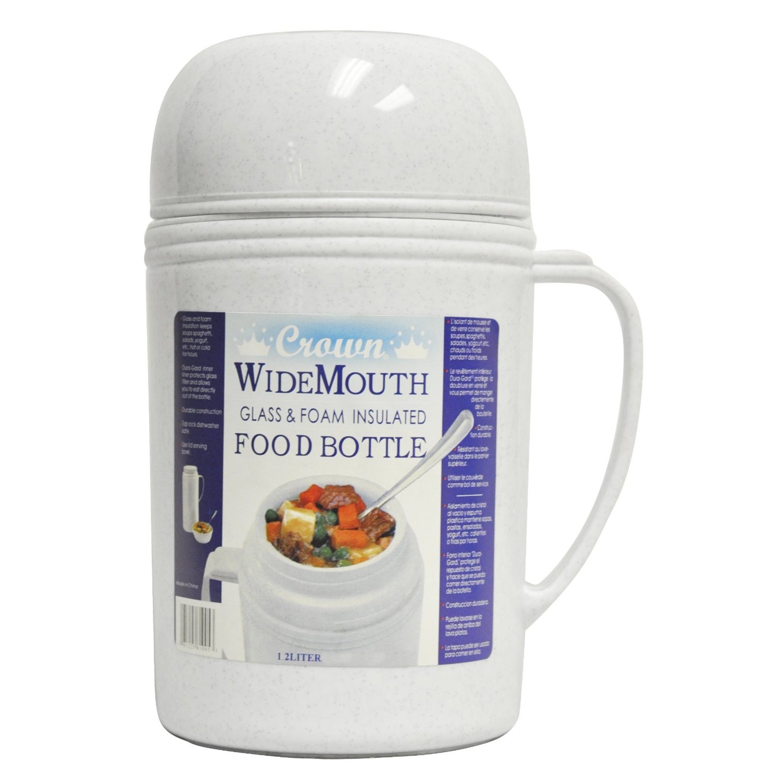 Brentwood 1.2 Liter Wide Foam Glass Vacuum Insulated Food Thermos LuxuryLifeWay Online Store