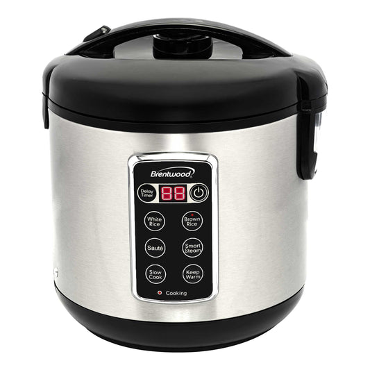 Brentwood 10 Cup 7-Function Smart Rice Multi-Cooker in Stainless Steel LuxuryLifeWay Online Store