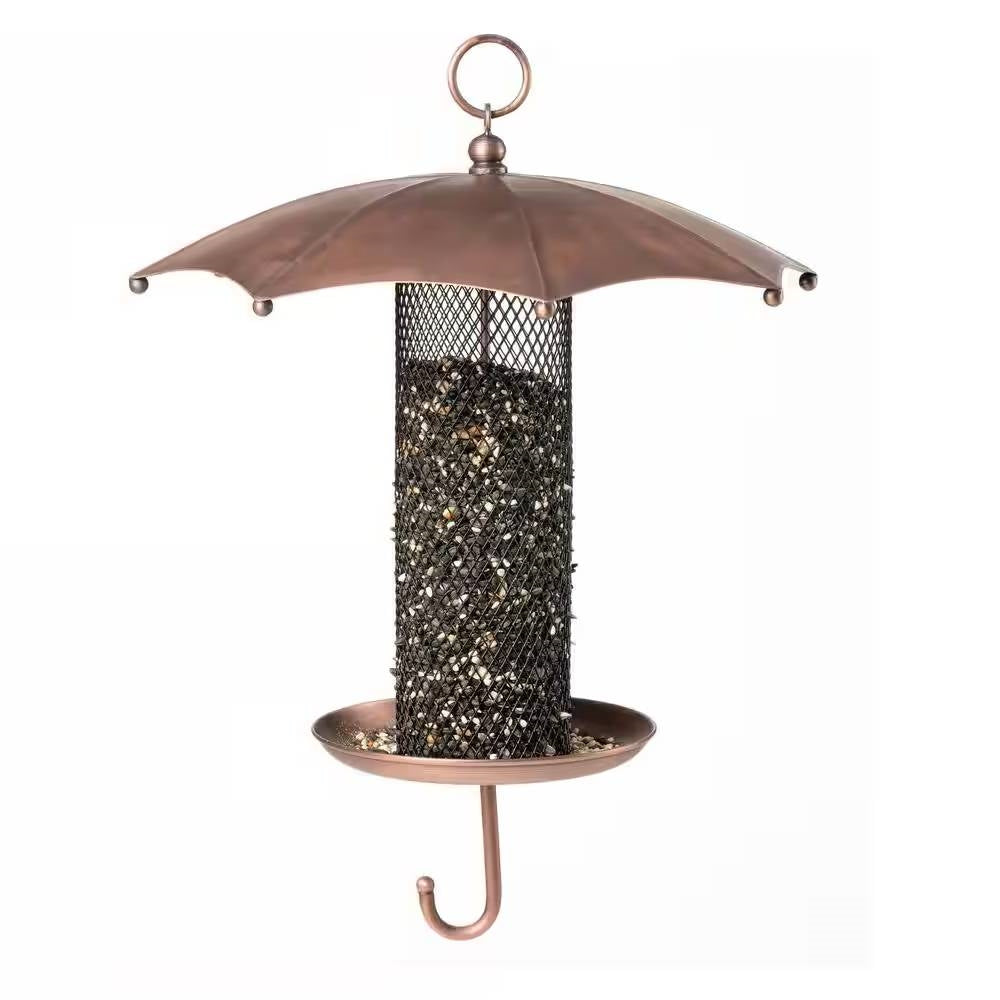 Copper Umbrella Bird Feeder with Mesh Tube Revivor - 3.5 lbs. Seed Capacity LuxuryLifeWay Online Store