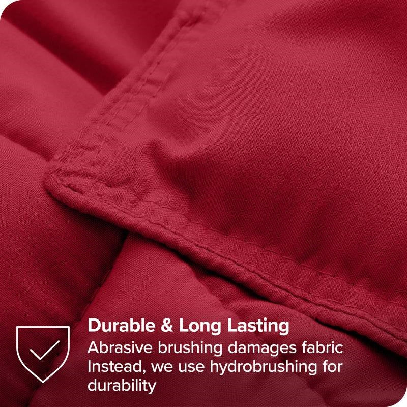 Full/Double Size All Season Super Soft Down Alternative Comforter Set Red LuxuryLifeWay Online Store
