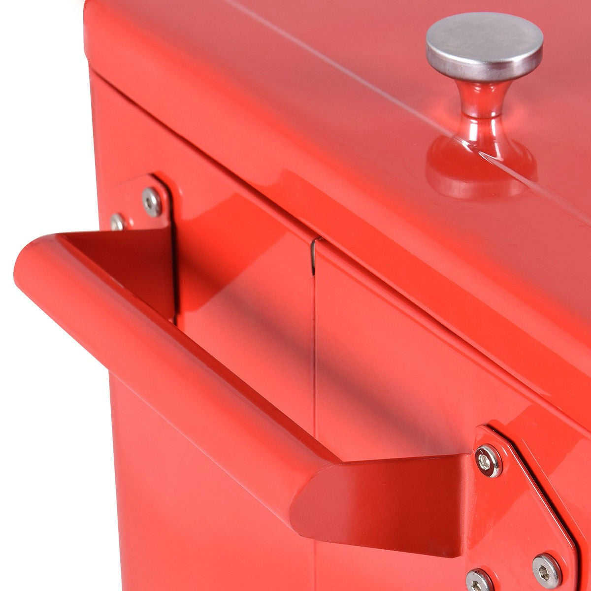 80 Quart Red Sturdy Rolling Steel Construction Cooler LuxuryLifeWay Online Store