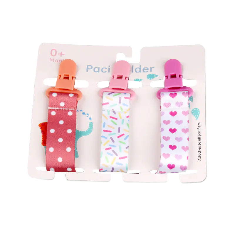 Cartoon Pattern Baby Pacifier Teether Pack of Three Pi-Mart