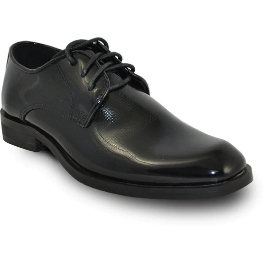 VANGELO Boy ROCKEFELLERKID Dress Shoe Formal Tuxedo for Prom & Wedding Black Patent LuxuryLifeWay Online Store