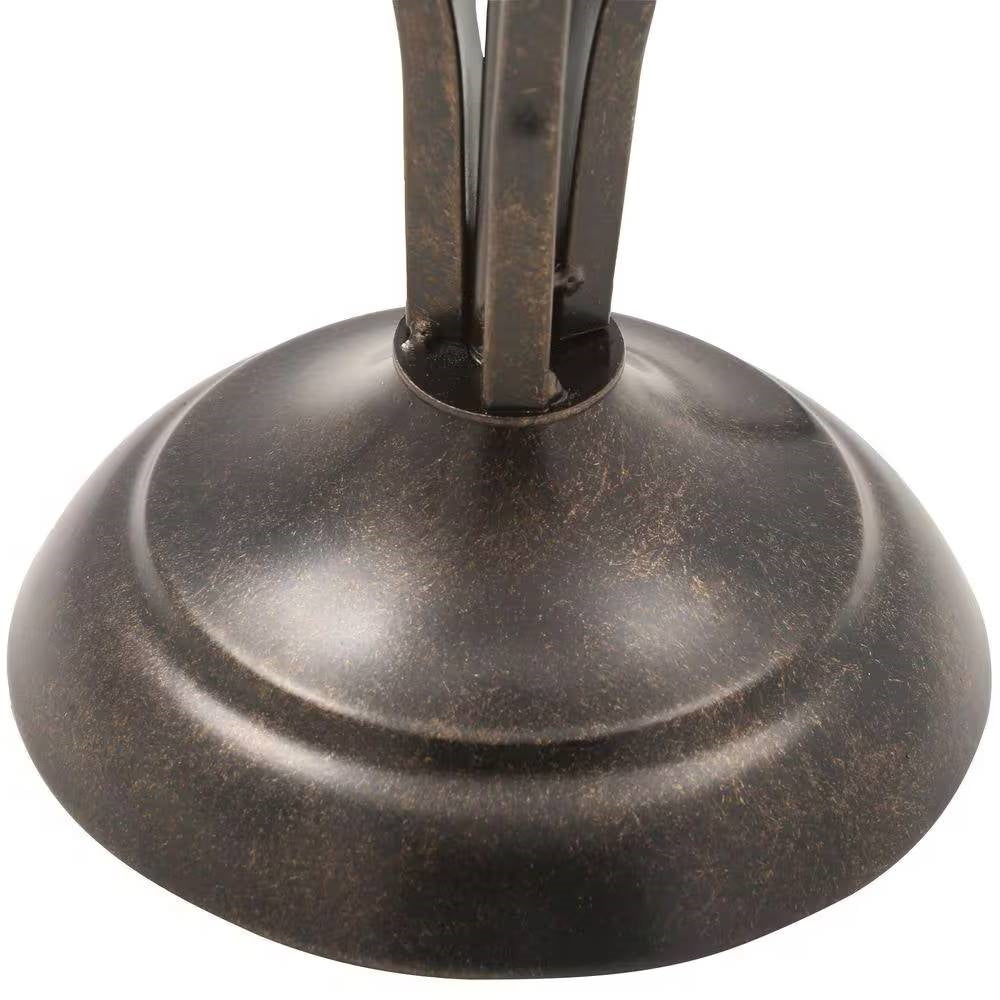 Traditional Bronze Metal Finish Table Lamp with Beige Linen Shade LuxuryLifeWay Online Store