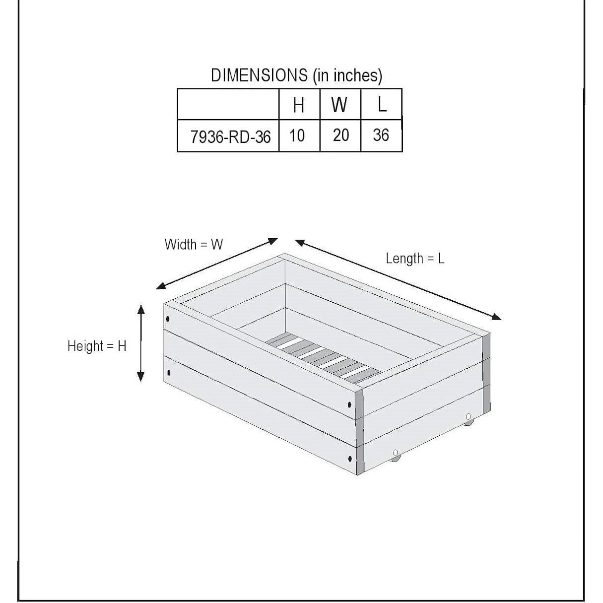 Set of 2 - Solid Wood Rolling Storage Drawers for Under Bed - Made in USA LuxuryLifeWay Online Store