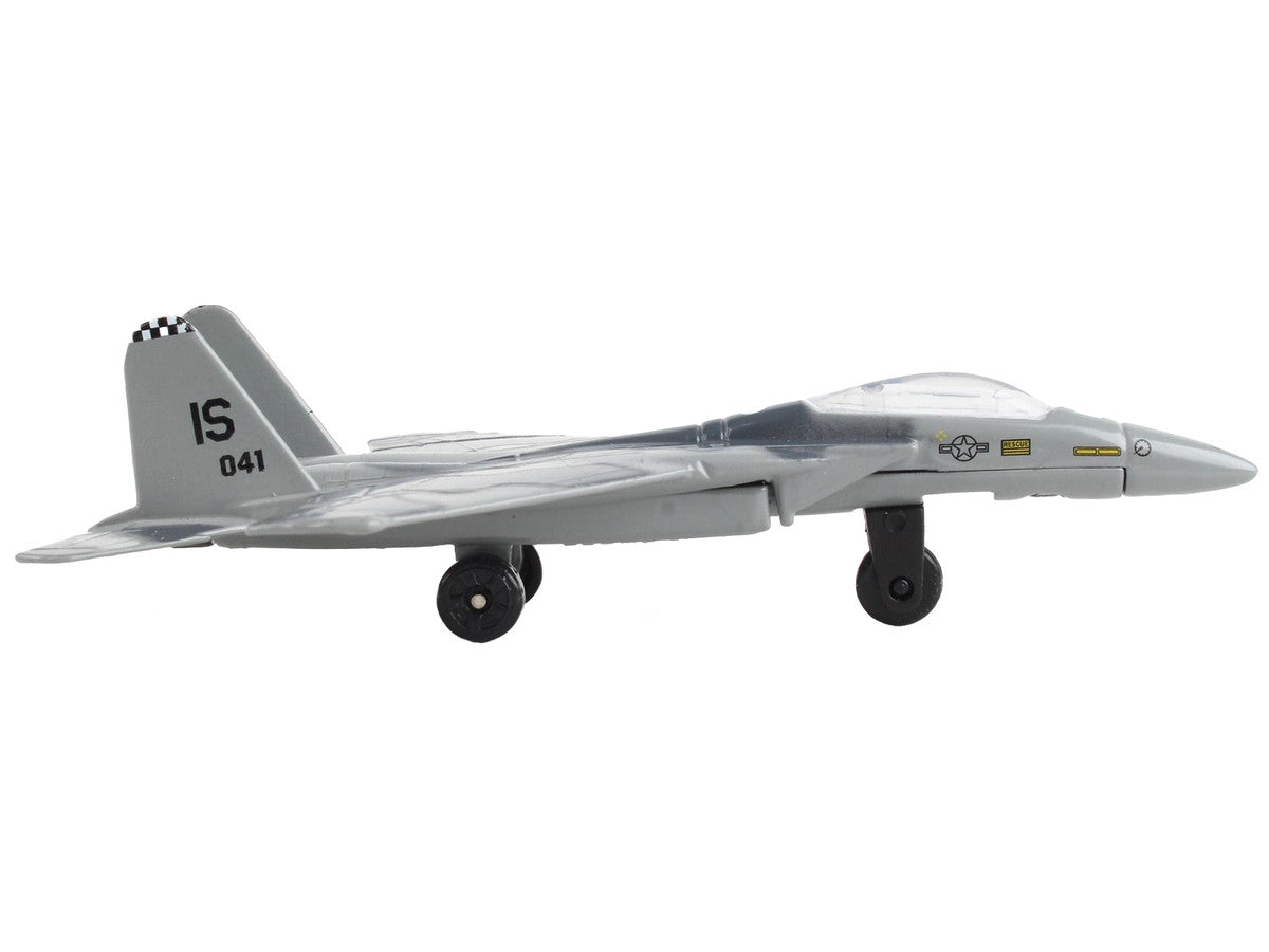 McDonnell Douglas F-15 Eagle Fighter Aircraft Gray Camouflage "United States Air Force" with Runway Section Diecast Model Airplane by Runway24 LuxuryLifeWay Online Store