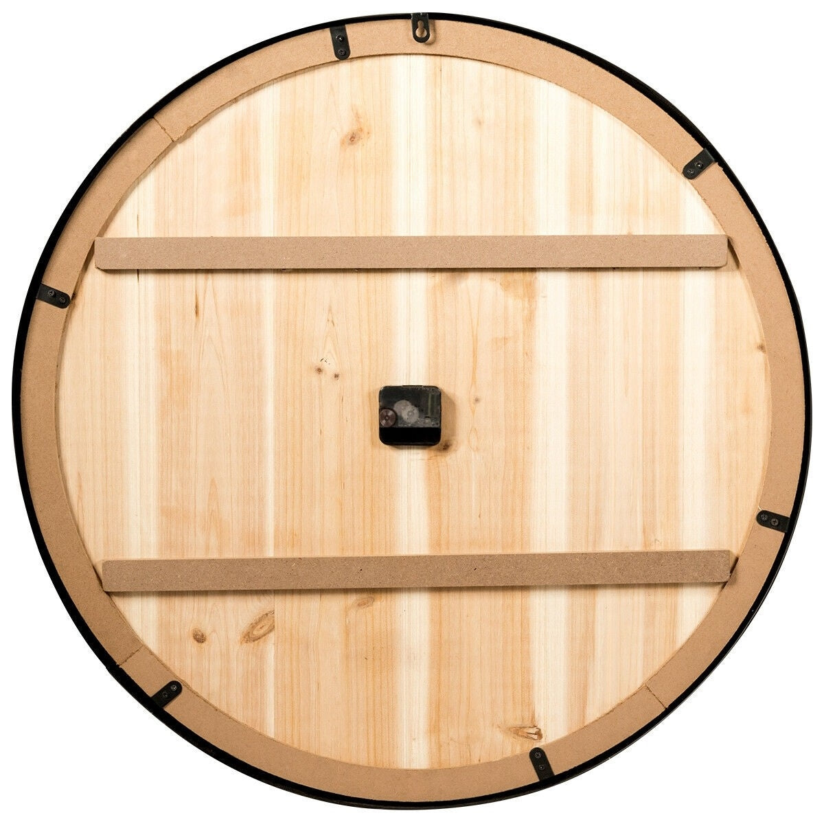 Round Wood 30-inch Roman Numeral Silent Wall Clock LuxuryLifeWay Online Store