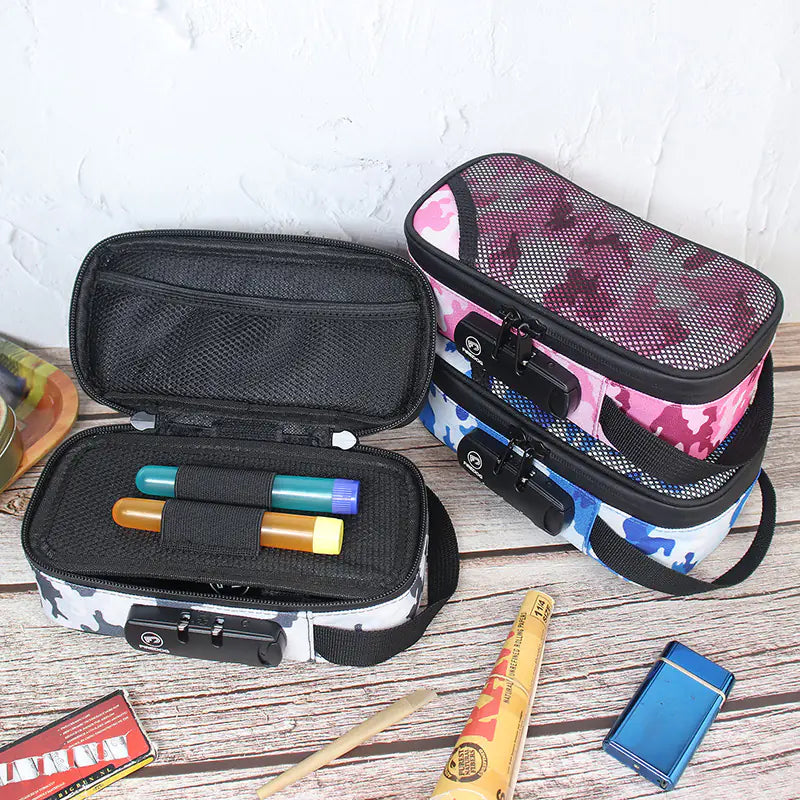 "Large Capacity Odor-Proof Travel Pipe Bag with Lock" Pi-Mart