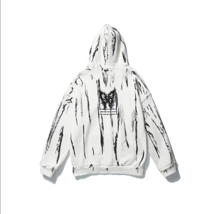 Devil Print Hooded Sweatshirt