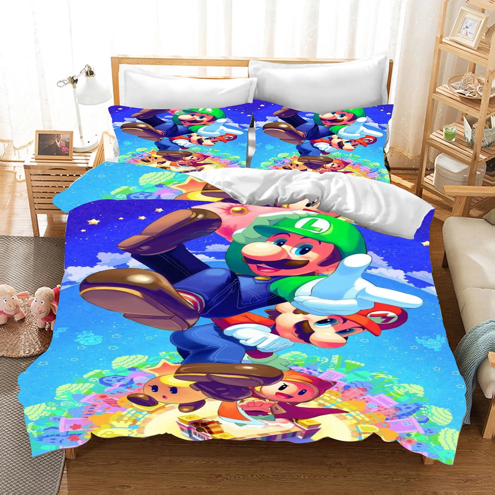 Anime Cartoon Duvet Cover 3D Printing Cute Children's Bedroom Set Polyester Adult Gift  2/3pcs Baby Bedding Pi-Mart
