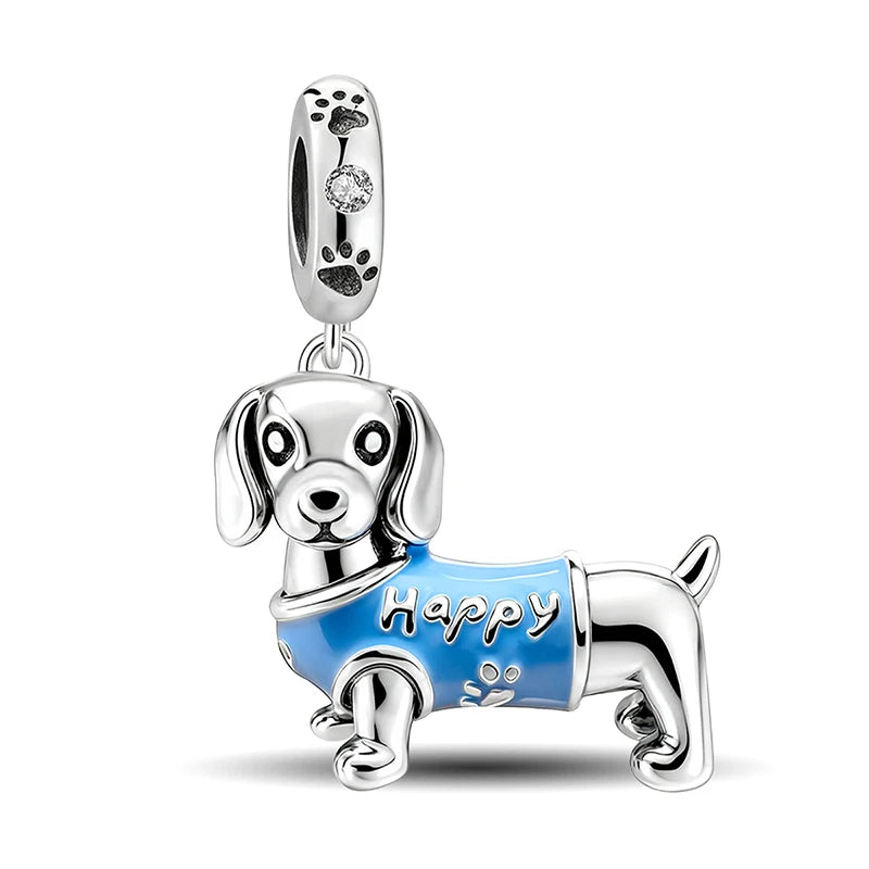 925 Sterling Silver Sunglasses Duck Puppy Cooking Mouse Bead Diy Bracelet Bangle Making Gift Of High Quality Fine Jewelry Pi-Mart