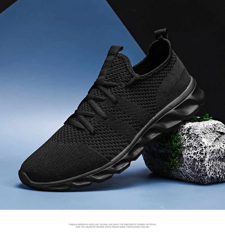 Breathable Men's Sneaker Casual Antiskid and Wear-resistant Jogging Men Sport Shoes Hot Sale Light Man Running Comfortable Pi-Mart