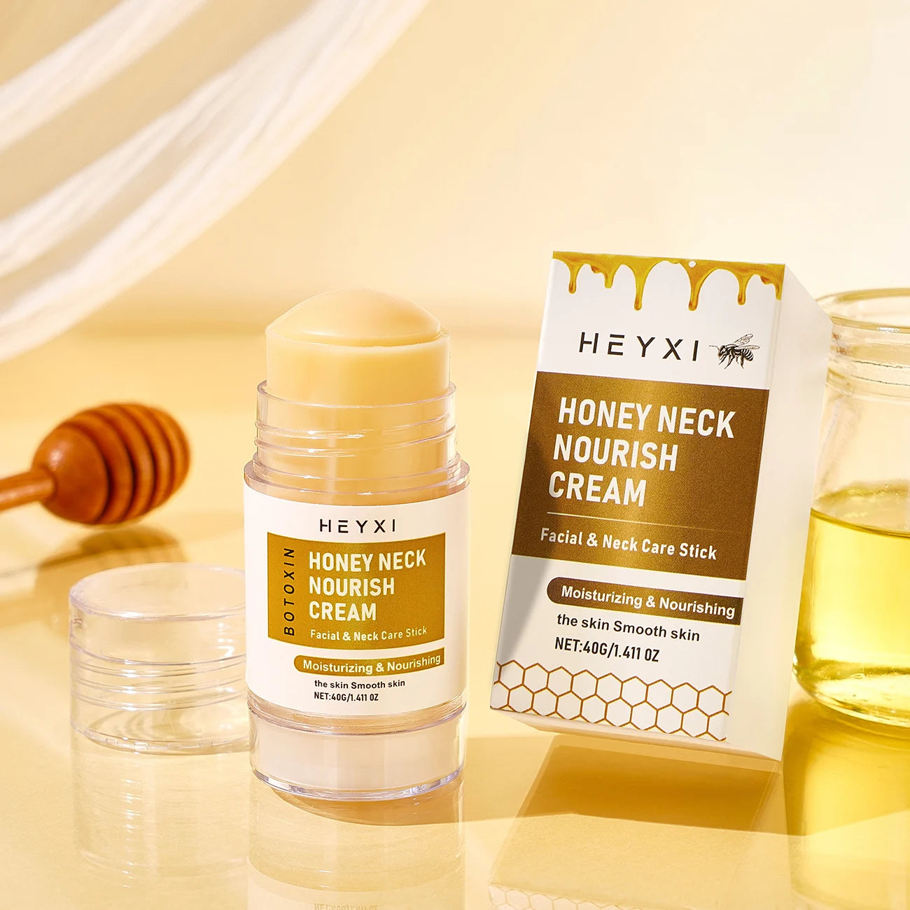 Honey Neck Nourishing Cream, Natural Ingredients, Deep Moisturizing, Refreshing and Easy to Absorb, Suitable for All Skin Types Pi-Mart