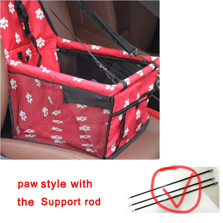 2025 High Quality Breathable Pets Carrier Car Seat Basket Safe Travel Carrier House Kennel Puppy Handbag Outdoor Pet Supplies Pi-Mart