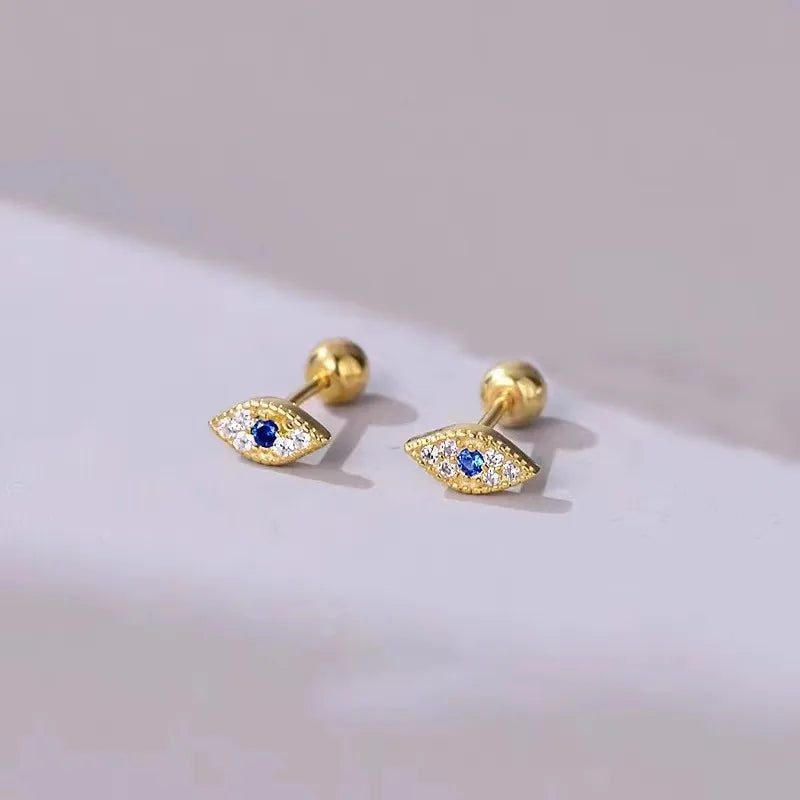 New Fashion Heart Stud Earrings for Women Hypoallergenic Screw Cartilage Helix Earring Girls Piercing Accessories Jewelry Gifts Pi-Mart