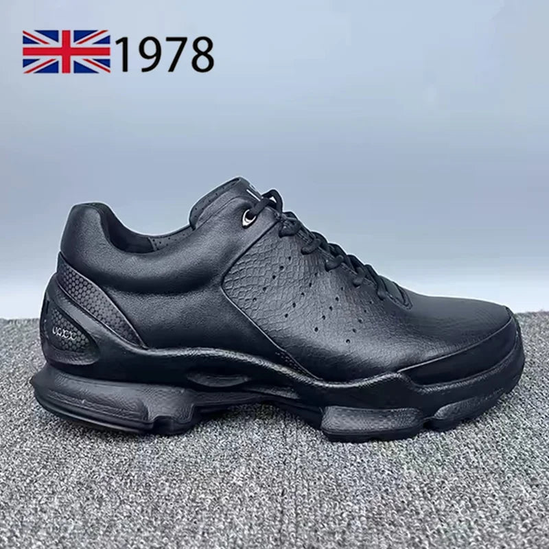 New Mens Casual Shoes Quality Genuine Leather Shoes For Men Lace-up Breathable Fashion Flats Male Black Shoes Pi-Mart