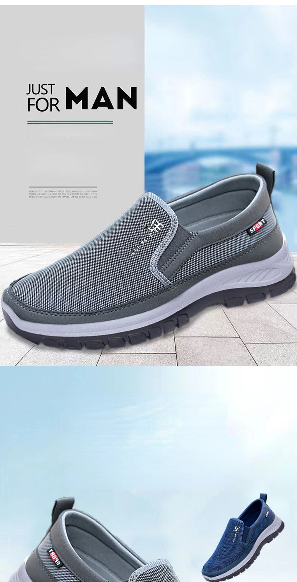 2026 Men Casual Shoes Breathable Soft Bottom Sneakers Men Non-Slip Walking Shoes Comfortable Slip-On Men Loafers Tenis Masculino Pi-Mart