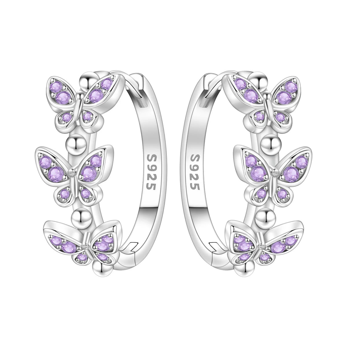925 Sterling Silver Cute Lazy Cat Animal Pet Earrings Jewelry Hoop Earrings For Women Jewelry Birthday Party Fine Gifts Pi-Mart