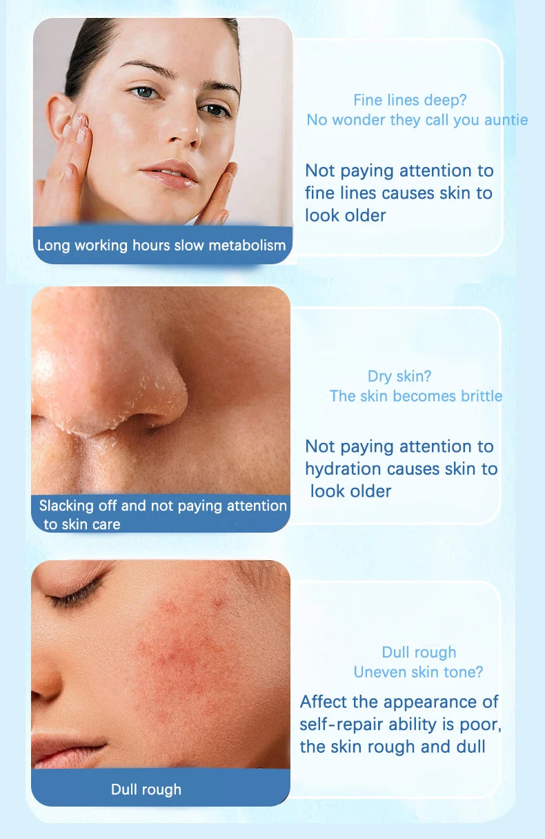 Facial Blue Copper Peptide Antioxidant Freeze-Dried Powder Essence Kit Repair Skin Moisturizing Rejuvenating Skin Care Pi-Mart