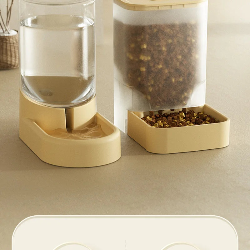 HOOPET Dogs Automatic Feeders Water Bottle Cats Bowl Food Storage Drinking Dispenser Container Pet Supplies Pi-Mart