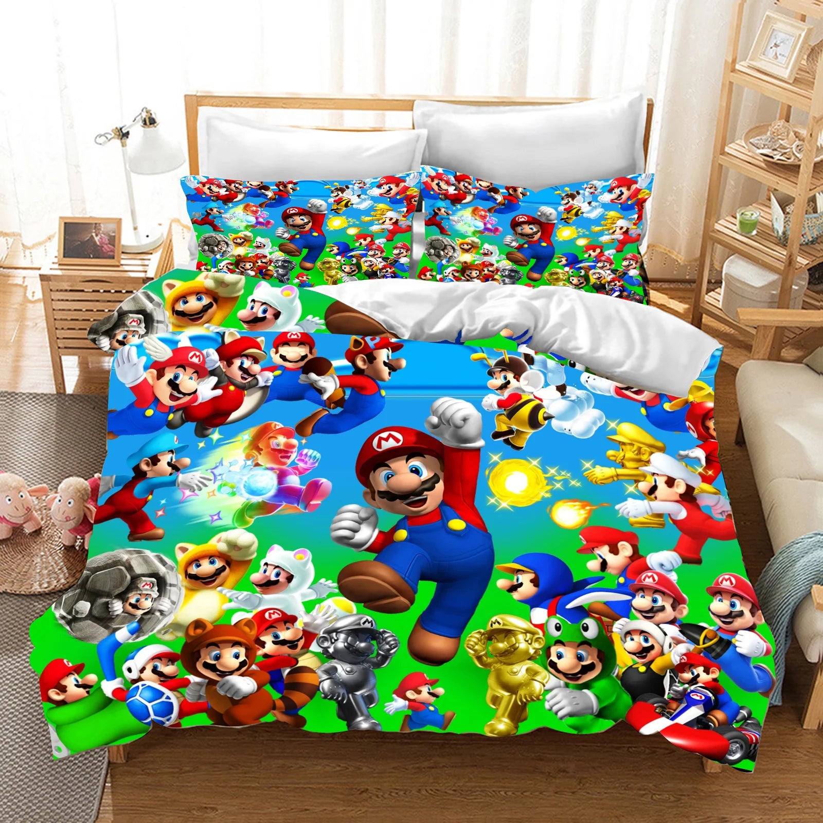 Anime Cartoon Duvet Cover 3D Printing Cute Children's Bedroom Set Polyester Adult Gift  2/3pcs Baby Bedding Pi-Mart