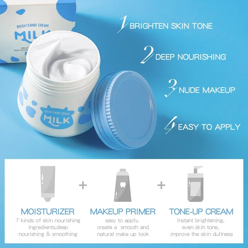 LAIKOU Milk Suyan Carem Anti Wrinkle Whitening Moisturizing Nourish Creams Beauty Aintenance Face Skin Care Cosmetic 55g Pi-Mart
