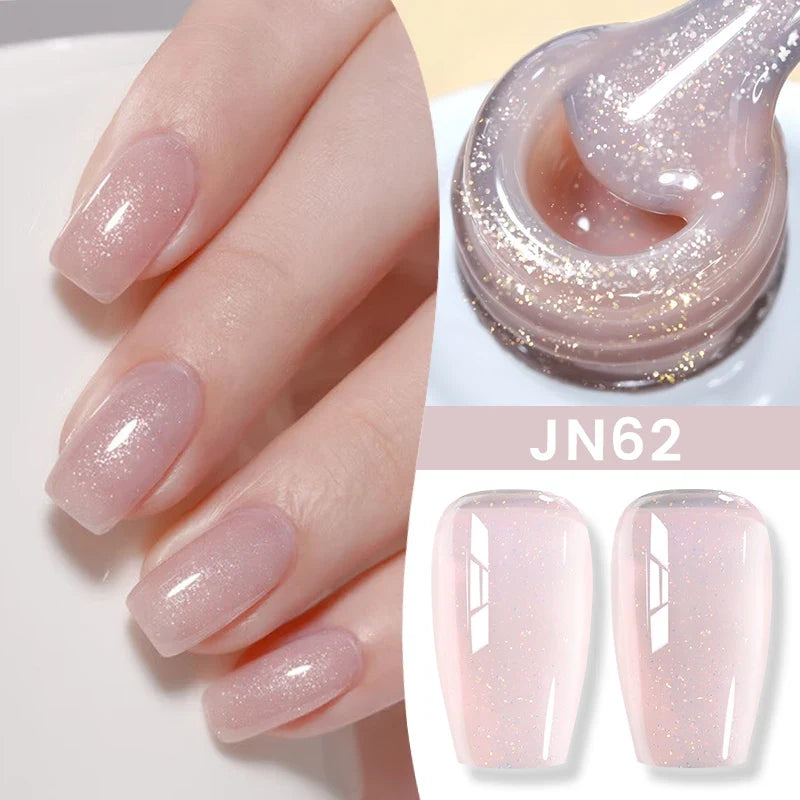 BORN PRETTY 83 Colors 10ml Jelly Nude Gel Nail Polish Autumn Amber Semi Transparent Manicure Soak off UV LED Nails Gel Varnish Tri Light Beauty