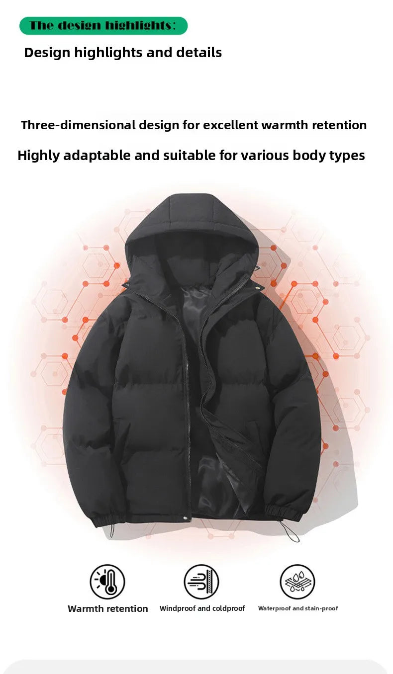 Brand Luxury Women's Winter Down Jacket Coats Parkas Woman Clothes Hooded Cotton Padded Puffer Jackets Bread Outerwear HXY275 Pi-Mart