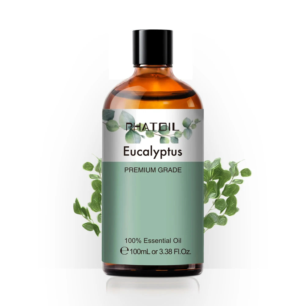 100ML Pure Natural Essential Oils Diffuser for Skin Care Rose Orange Lemon Lavender Rose Geranium Chamomile Avocado Aroma Oil Pi-Mart