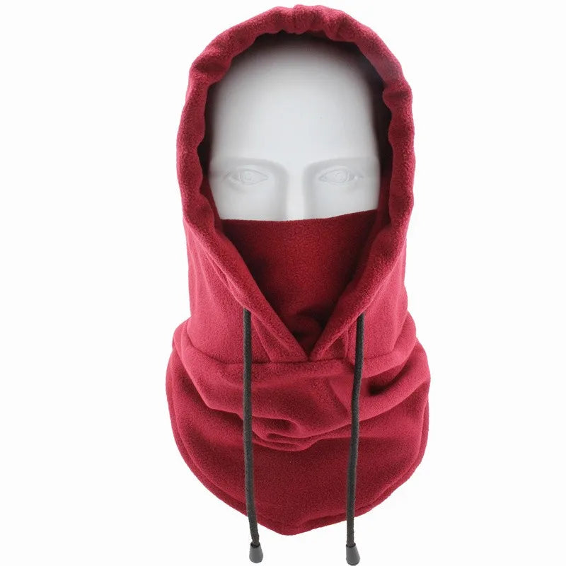 Thermal Fleece Balaclava Hat Hooded Neck Warmer Cycling Face Mask Outdoor Winter Skiing Sport Face Mask Men Cycling Masked Caps Pi-Mart