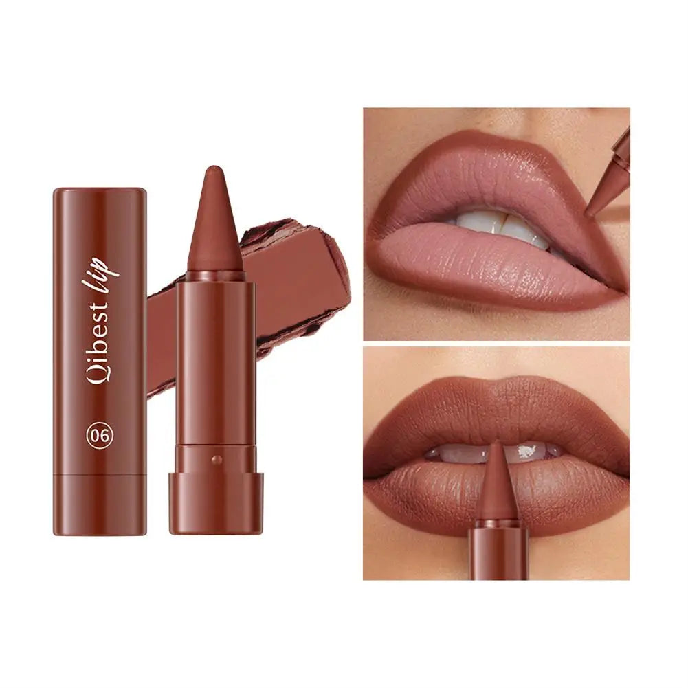 6Pcs Velvet Matte Lip Liner Pencil Set High Pigment Smooth Silky Texture Easy to Color & Define Lip Contours Daily Lip Makeup Pi-Mart