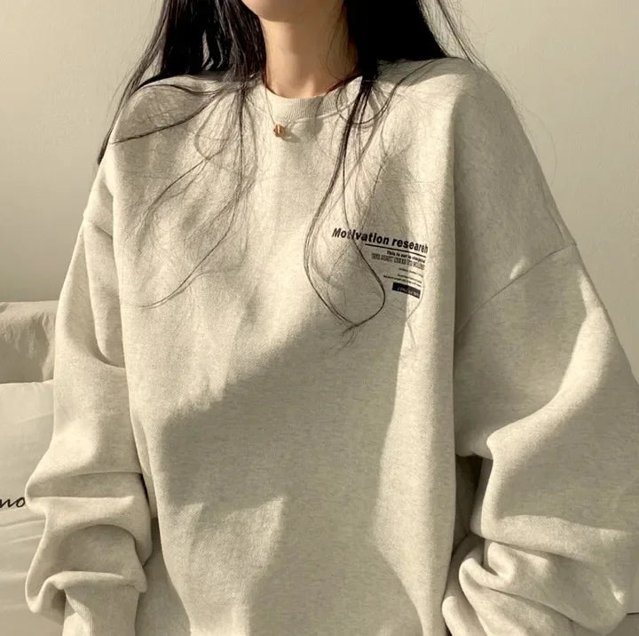 Women Sweatshirts Oversized Spring Hoodie Long Sleeve Casual Letter Print Loose Pullovers Harajuku Sweatshirt Female LadyShow.Store