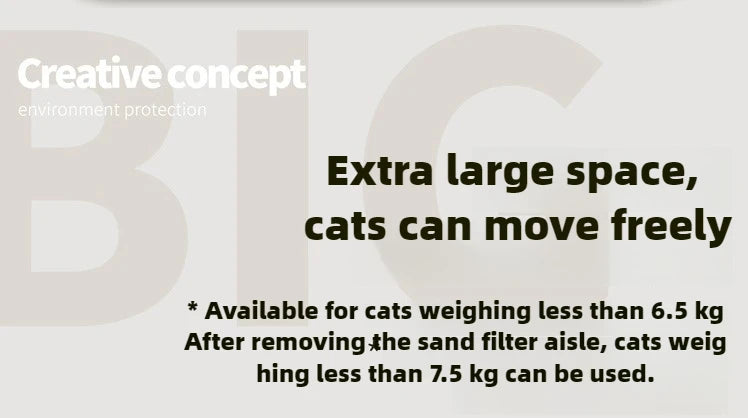Makesure Cat Litter Box Fully Enclosed Cat Toilet Pet Supplies High-value Cat Toilet Automatic Self-cleaning Litter Box Pi-Mart