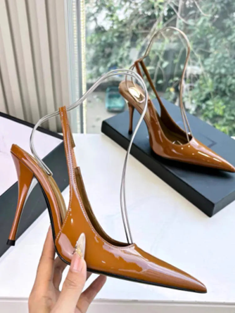 2026 Spring/Summer New Pointed Stiletto Sandals Fashionable and Sexy Party Wedding Women's High Heel Sandals LadyShow.Store