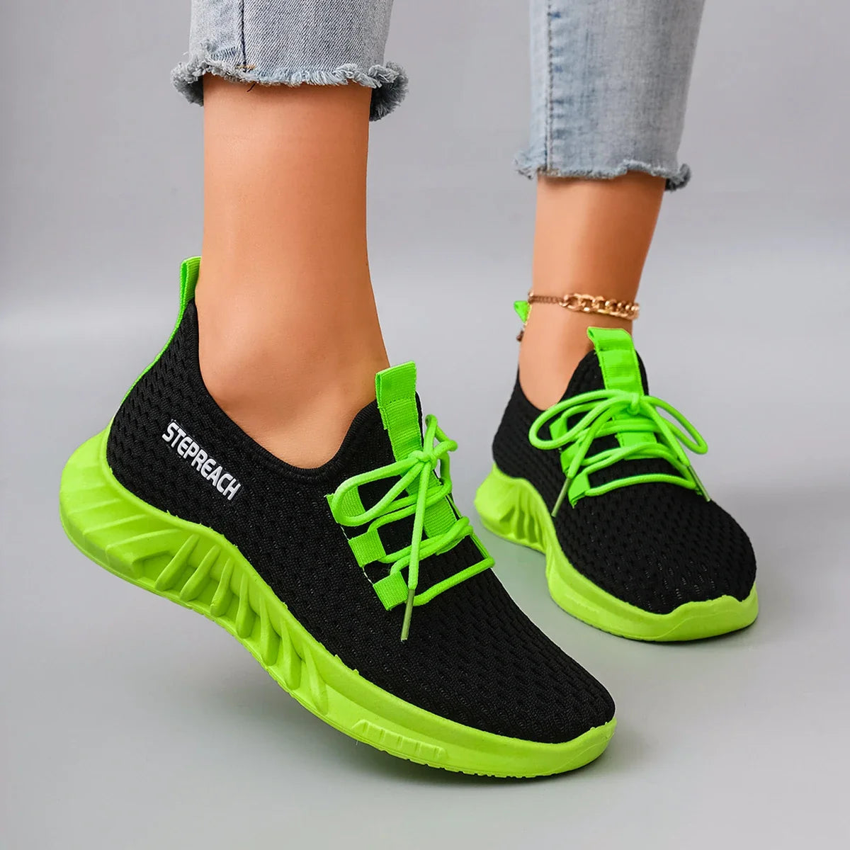 Women's Summer Breathable Mesh Flat Shoes, Women's Shoes, Casual Sneakers Shoes, Clearance Free Shipping LadyShow.Store