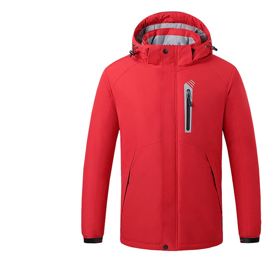 Heating Jackets Men Winter Warm Heated Windbreaker 8 Zones Electric Heated Coat Waterproof Coat Plus Size 5XL Outerwear Male Pi-Mart