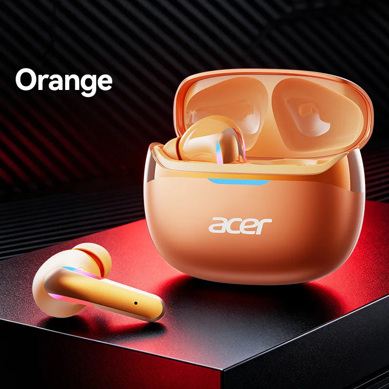 Acer Ohr829 Wireless Headphones Bluetooth 6.0 Low-Latency Gaming Headphones Enc Call Noise Reduction Surround Stereo Sound Comfortable to Wear Long Battery Life Compatible with Mobile Phones and Tablets Pi-Mart