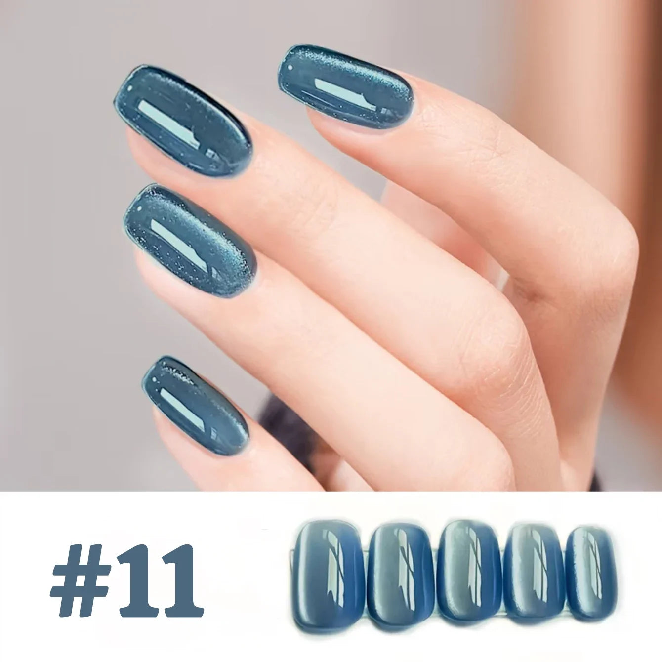 1-12pcs WS Hot Style Non-gray Universal White Cat Eye Gel Nail Polish Super Flash White Glass Bead Nail Art Nail Suppies Tri Light Beauty