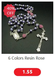 Religious Catholic Cross Bracelet Wooden Beads Wrap Braided Jesus Prayer Bracelets Handmade Jewelry Gift Pi-Mart