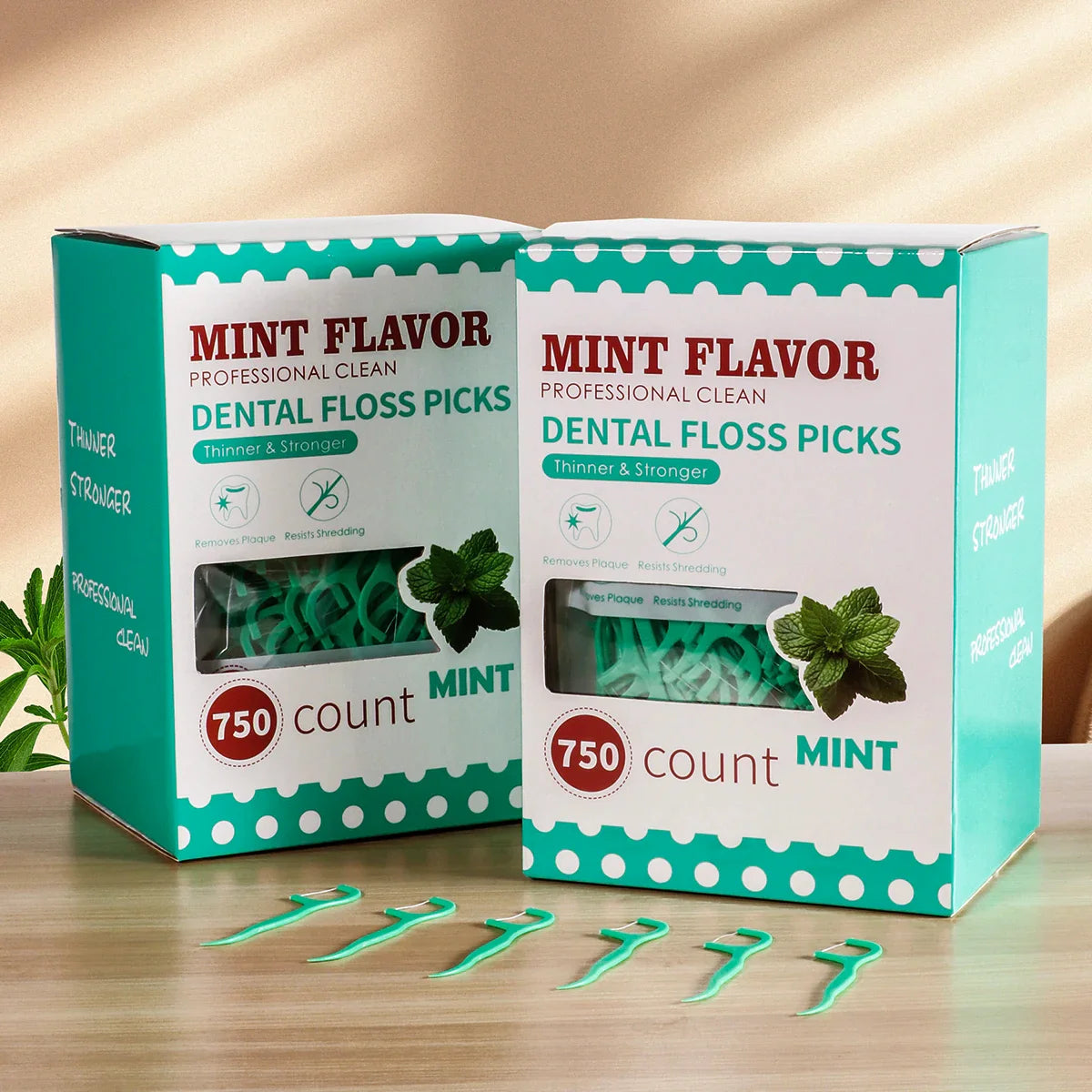 Mint dental floss stick - home portable disposable care dental floss stick - oral care - deep cleaning - interdental cleaning pr Tri Light Beauty