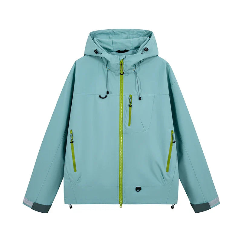 Autumn Sports Jacket Waterproof Windproof Jacket Men Women Outdoor Sports Hiking Running Mountaineering Hooded Casual Sport Coat LadyShow.Store