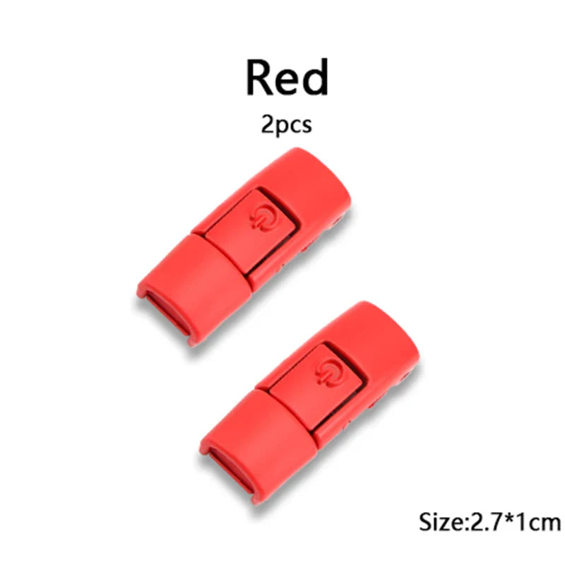 New Colorful Shoelaces Press buckle Metal Shoelace Clip Press Lock Kids Adult Shoes Accessories AF1 Sneaker Kits Metal Laces Tip LadyShow.Store