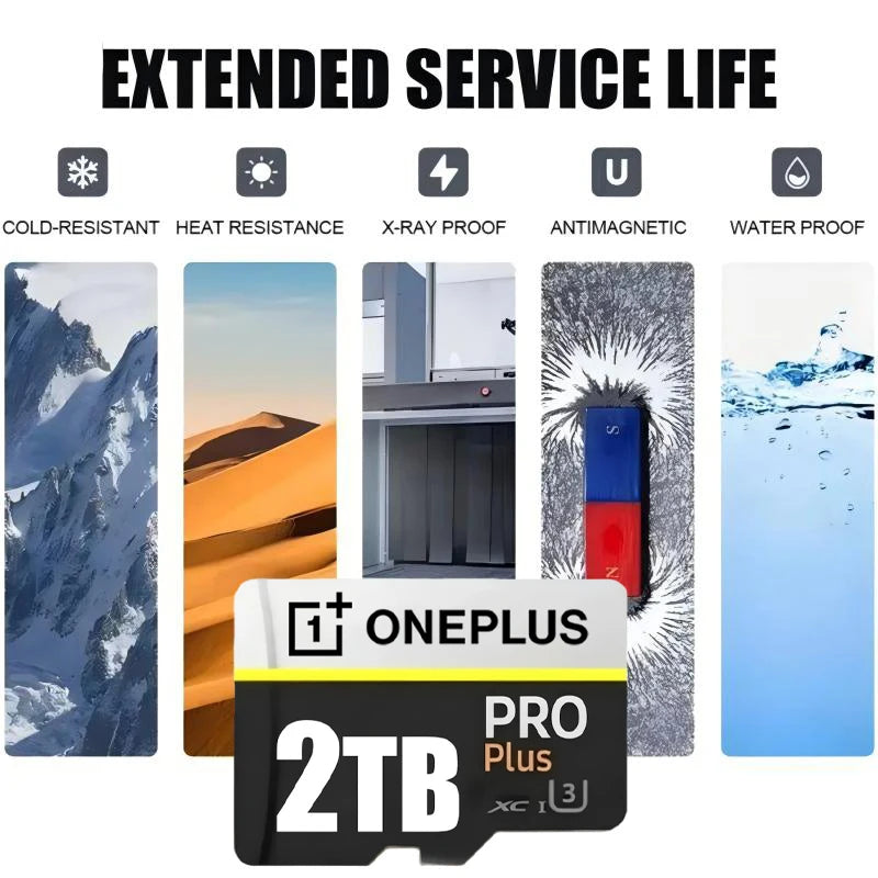 OnePlus 512GB Memory Card 1TB 2TB High Speed Full HD Video Mini SD Card 256GB 128GB Newest Micro Card For Phone Computer Camera Pi-Mart