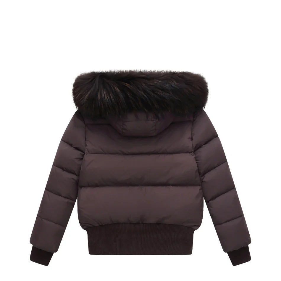 AP 2026 AW Winter down coat for kids High-quality white duck down coats waterproof fabric children outwear Pi-Mart