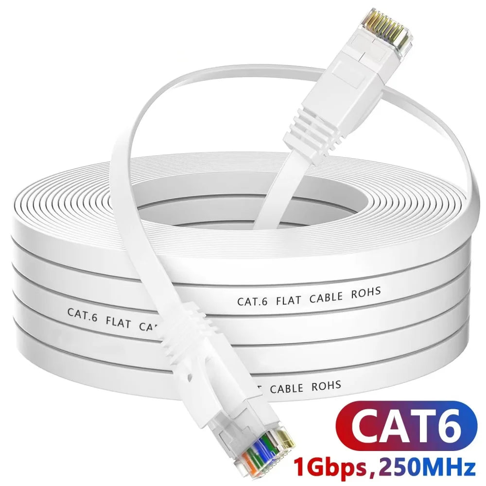 Cat 6 Ethernet Cable LAN Network Cord,Internet, Network Cable - Supports Cat6 Network Standar Gigabit high-speed Network Cable Pi-Mart