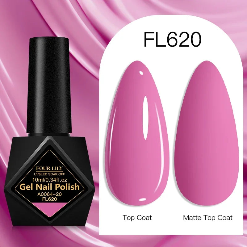10ml Gel Nail Polish 162 Colors Nail Supplies Vernis Semi Permanent Nail Art Manicure Soak Off LED UV Gel Nail Varnishes Summer Tri Light Beauty