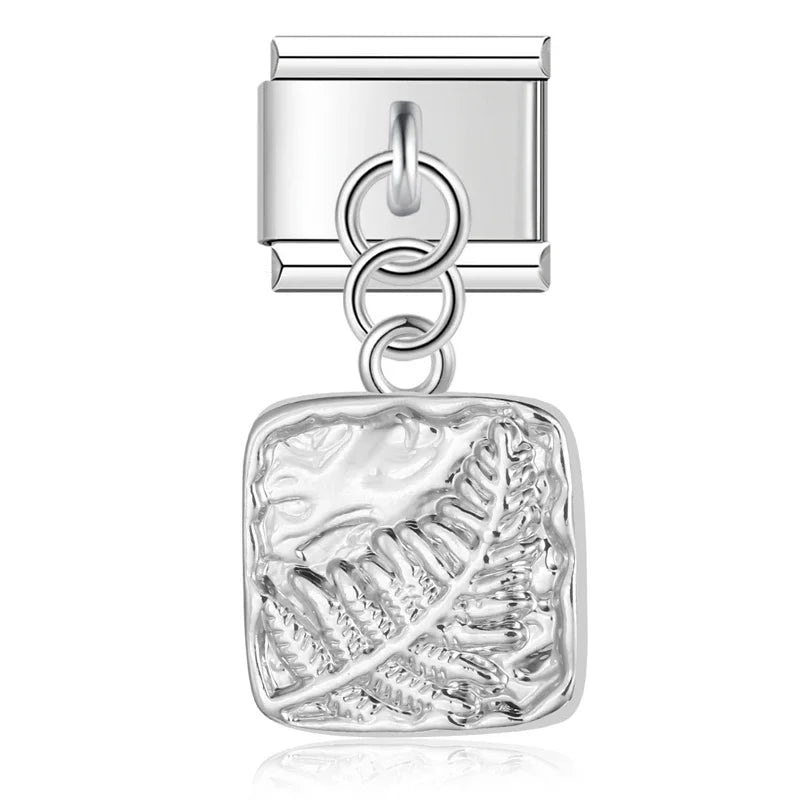 Hapiship 9mm Width Original Daisy Unicorn Angel Cup Santa Claus Italian Charm Fit Bracelet Stainless Steel Jewelry Making DJ050 Pi-Mart