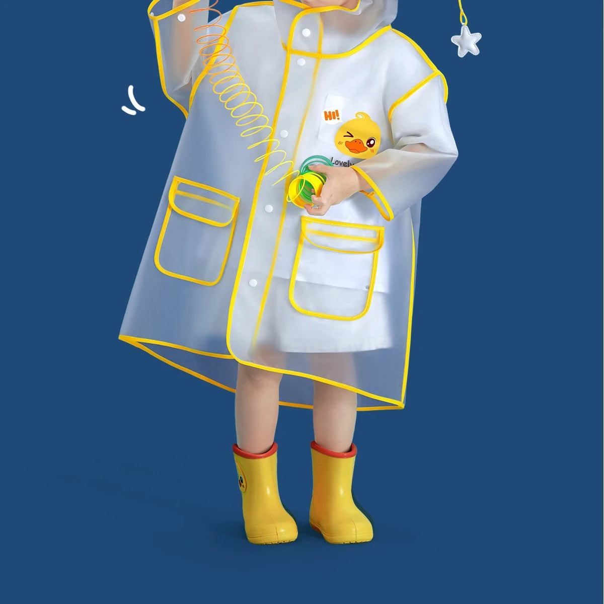 Special Raincoats for School Students Boys And Girls Waterproof Outdoor Rain Jackets  Protective Coats Pi-Mart