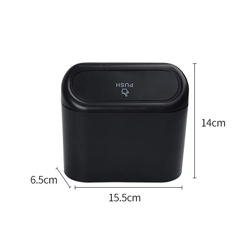 Portable Car Trash Can Hanging Mini Vehicle Garbage Organization With Lid Multifunctional Folding Automotive Garbage Storage Box LadyShow.Store