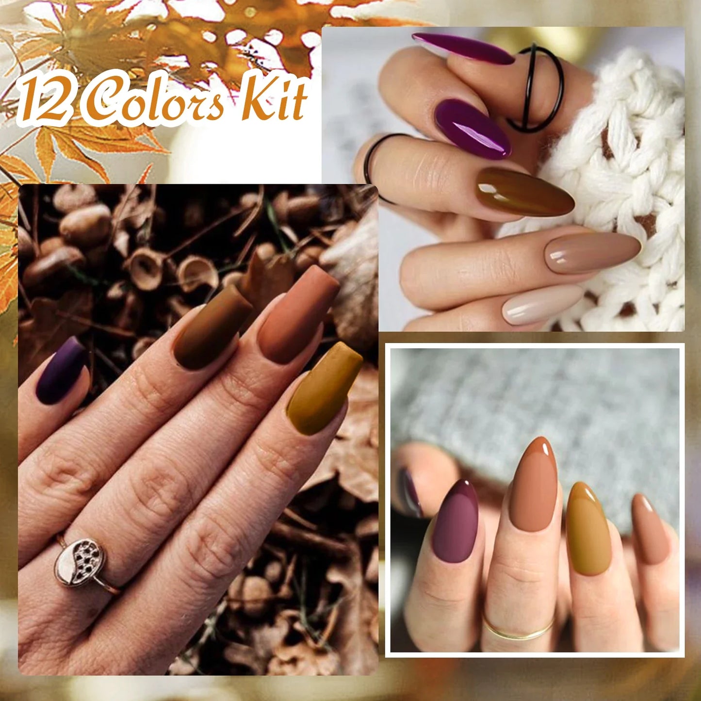 Mtssii 6ML Chocolate Color Gel Nail Polish Brown Semi Permanent UV Gel Autumn Winter Popular Soak Off Nail Art Gel Varnishes Tri Light Beauty